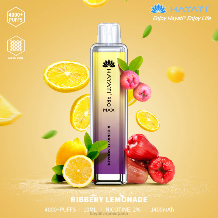Hayati Pro Max desechable 20XX117 - Hayati Flavour Vapes limonada de riberas