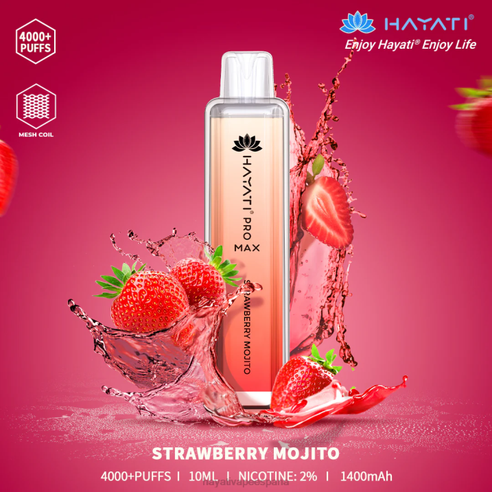 Hayati Pro Max desechable 20XX121 - Hayati Vape España mojito de fresa