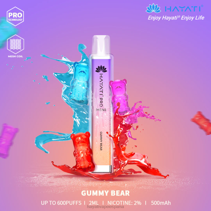 Hayati Pro Mini desechable 20XX10 - Hayati Madrid osito de goma