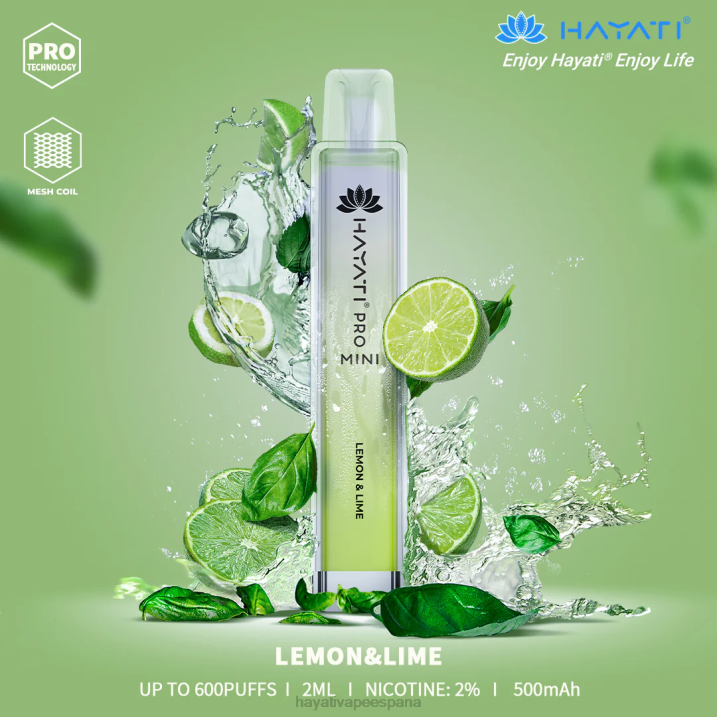 Hayati Pro Mini desechable 20XX14 - Hayati Vape Near Me Lima Limon