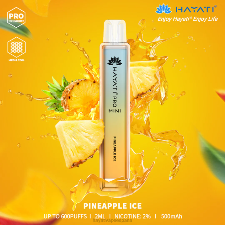 Hayati Pro Mini desechable 20XX17 - Hayati Flavour Vapes hielo de piña