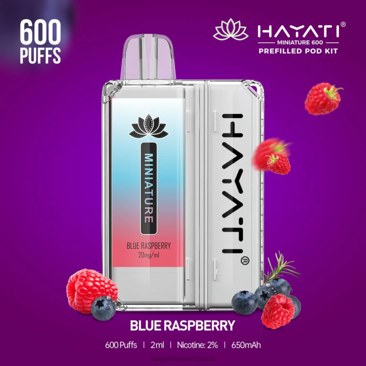 Hayati Miniature kits de 600 cápsulas 20XX30 - Hayati Madrid frambuesa azul