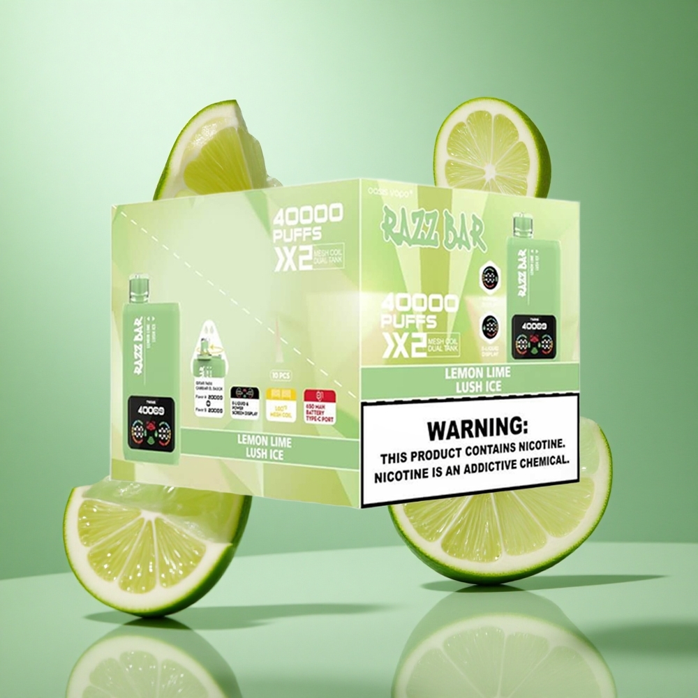 Razz Bar 40000 Caladas Lima Limón_Hielo Fresco con Pantalla de Poder