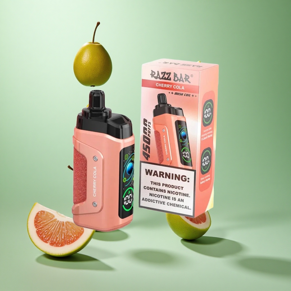 Razz Bar 45000 Caladas Cereza Cola Resistencia de 1.0 Ohm