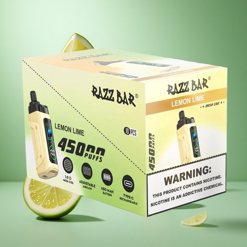 Razz Bar 45000 Caladas Lima Limón Tipo-C Recargable