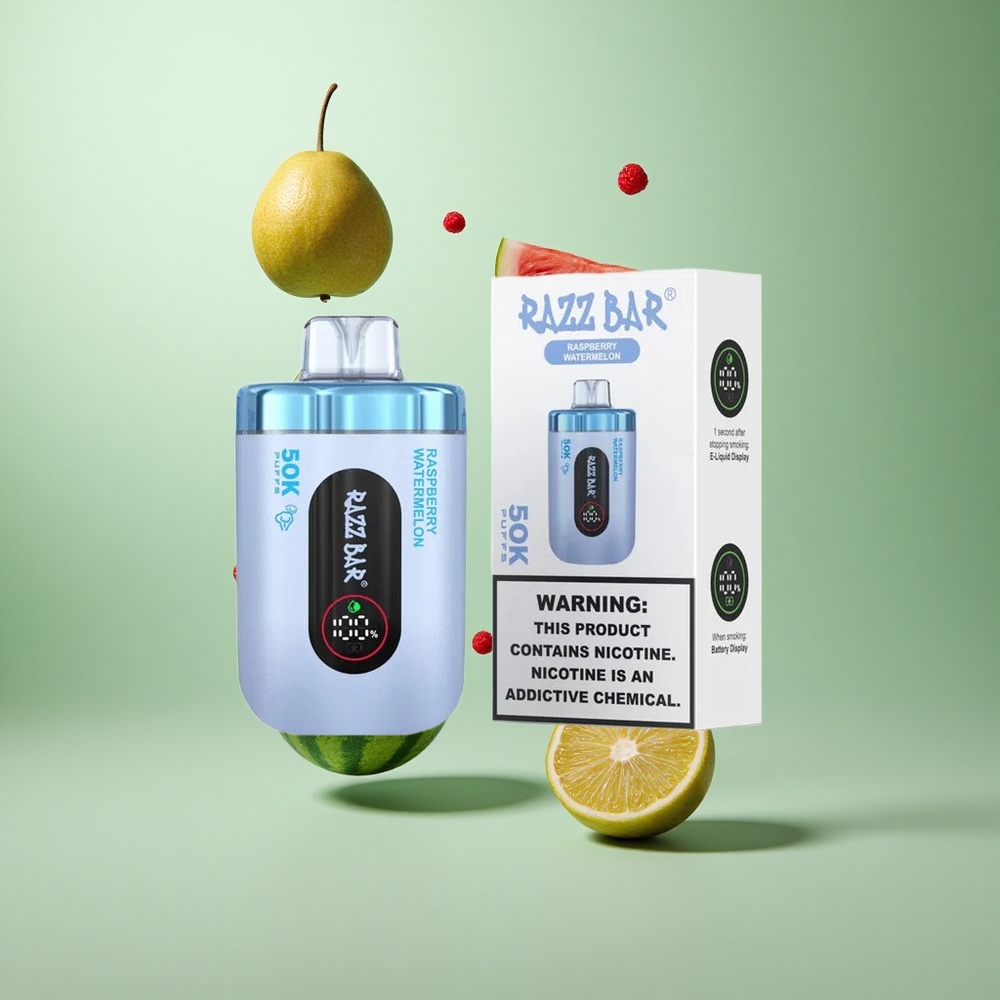 Razz Bar 50K 50000 Caladas Frambuesa Sandía Recargable Tipo-C