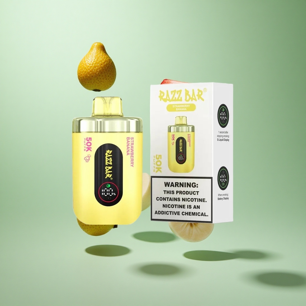 Razz Bar 50K Caladas 50000 Caladas Fresa Banana Recargable Tipo-C