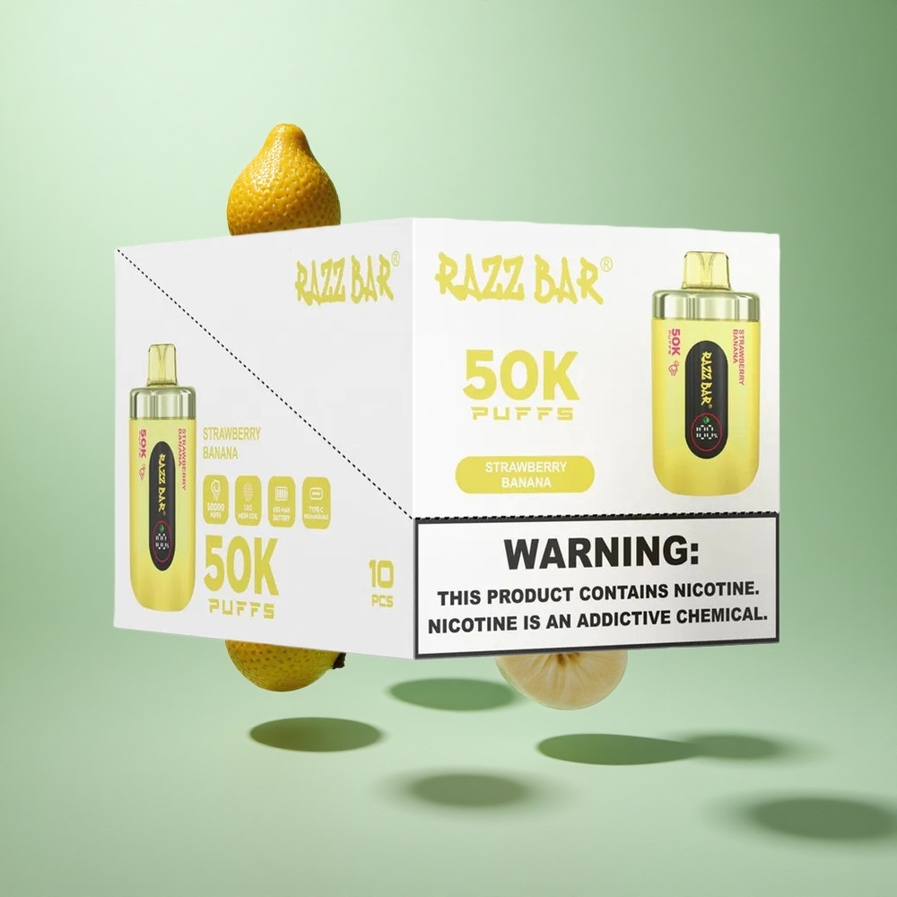 Razz Bar 50K Caladas 50000 Caladas Fresa Banana Recargable Tipo-C