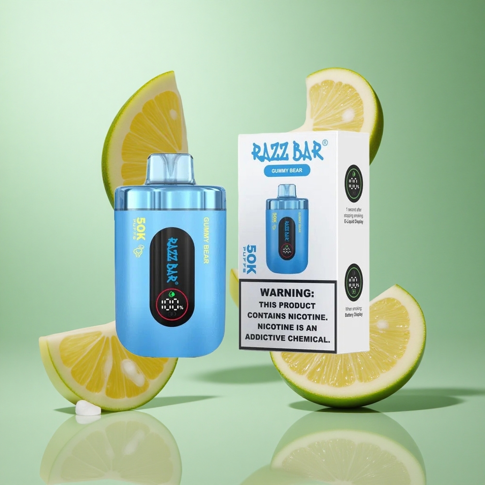 Razz Bar 50K Chicle de Oso 650 MAH Recargable