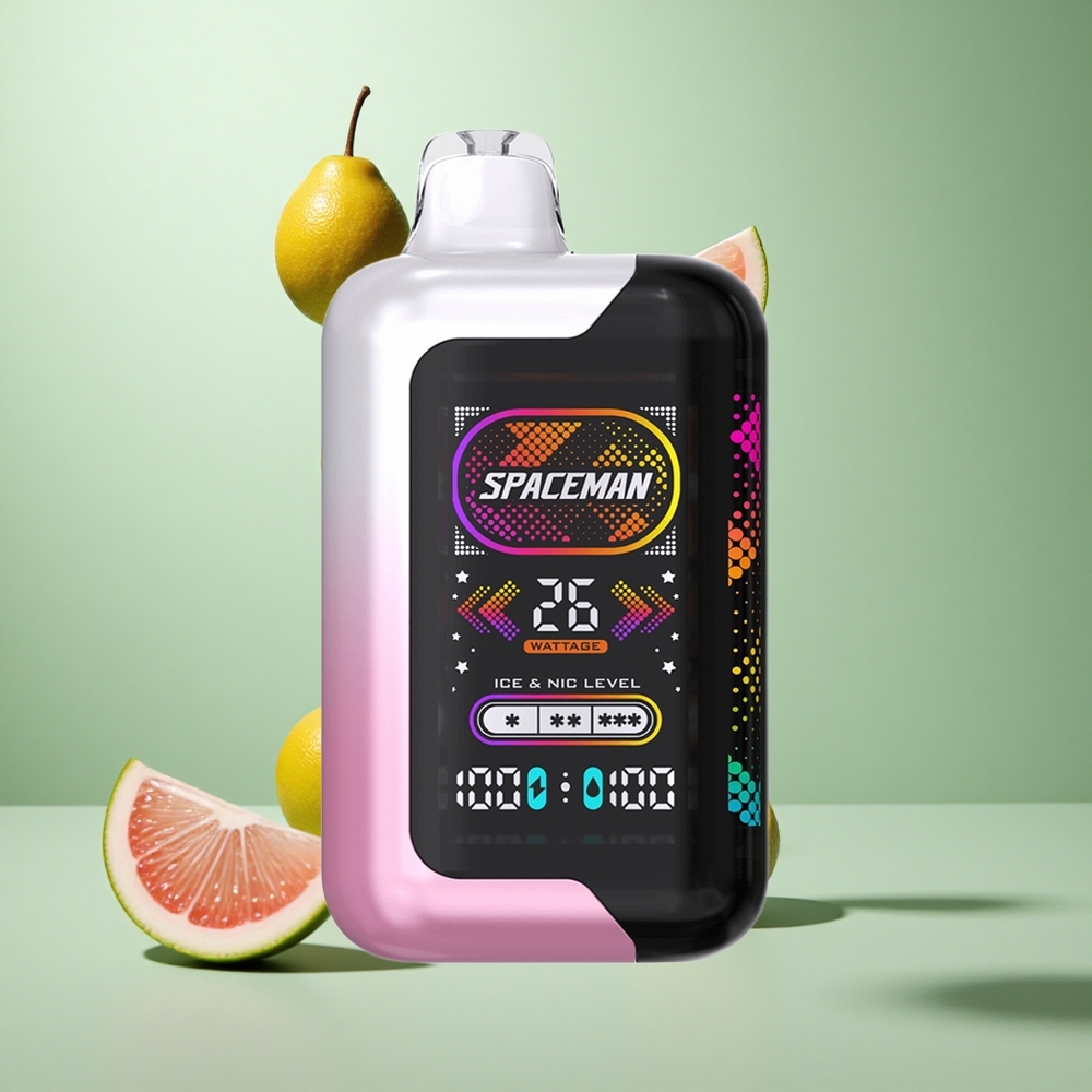 SMOK SPACEMAN SP40000 Vape Desechable Limón Rosa con Pantalla LED Ultra Grande de 2.28"