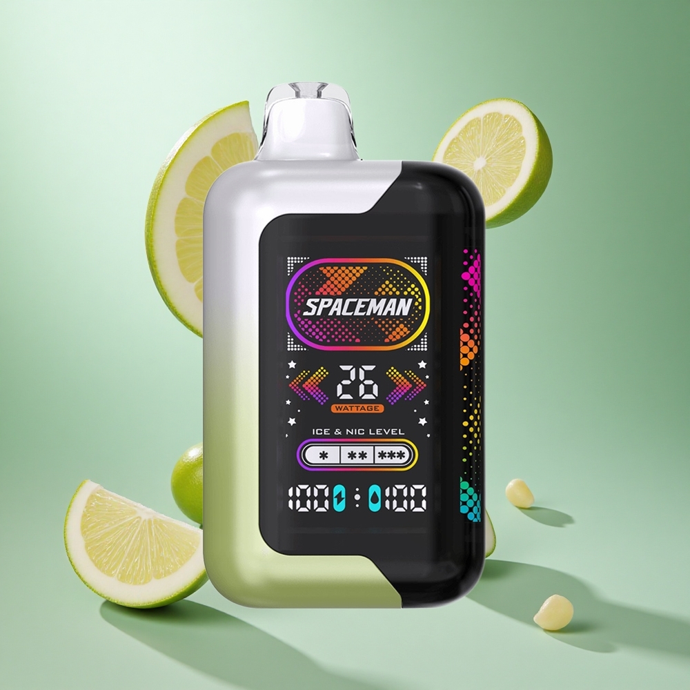 SMOK SPACEMAN SP40000 Vape Desechable Uva Blanca Helada con Pantalla LED Ultra Grande de 2.28"